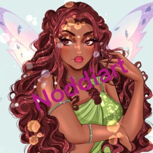Fairy green large print  ~