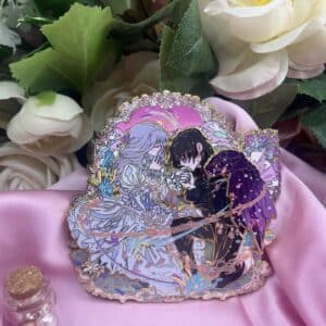 Moments in time varient blue dress 3 layer pin ~ in hand