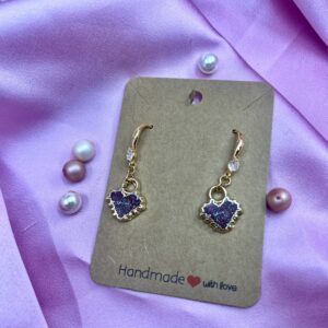 Heart match earrings